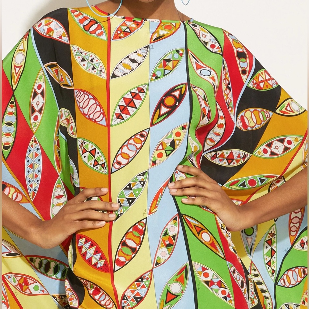 Pucci Style Silky Blouse